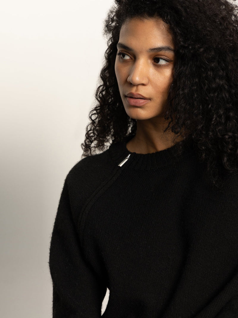 Zip It Sweater Black