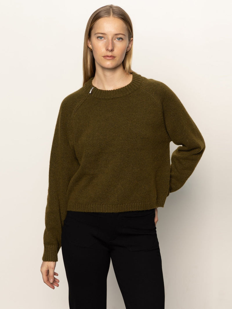 Zip It Sweater Dirty Martini alt 2