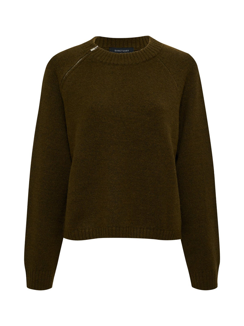 Zip It Sweater Dirty Martini alt 6