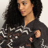 Zip - Up Fairisle Hoodie Mocha Fairisle - Sanctuary Clothing