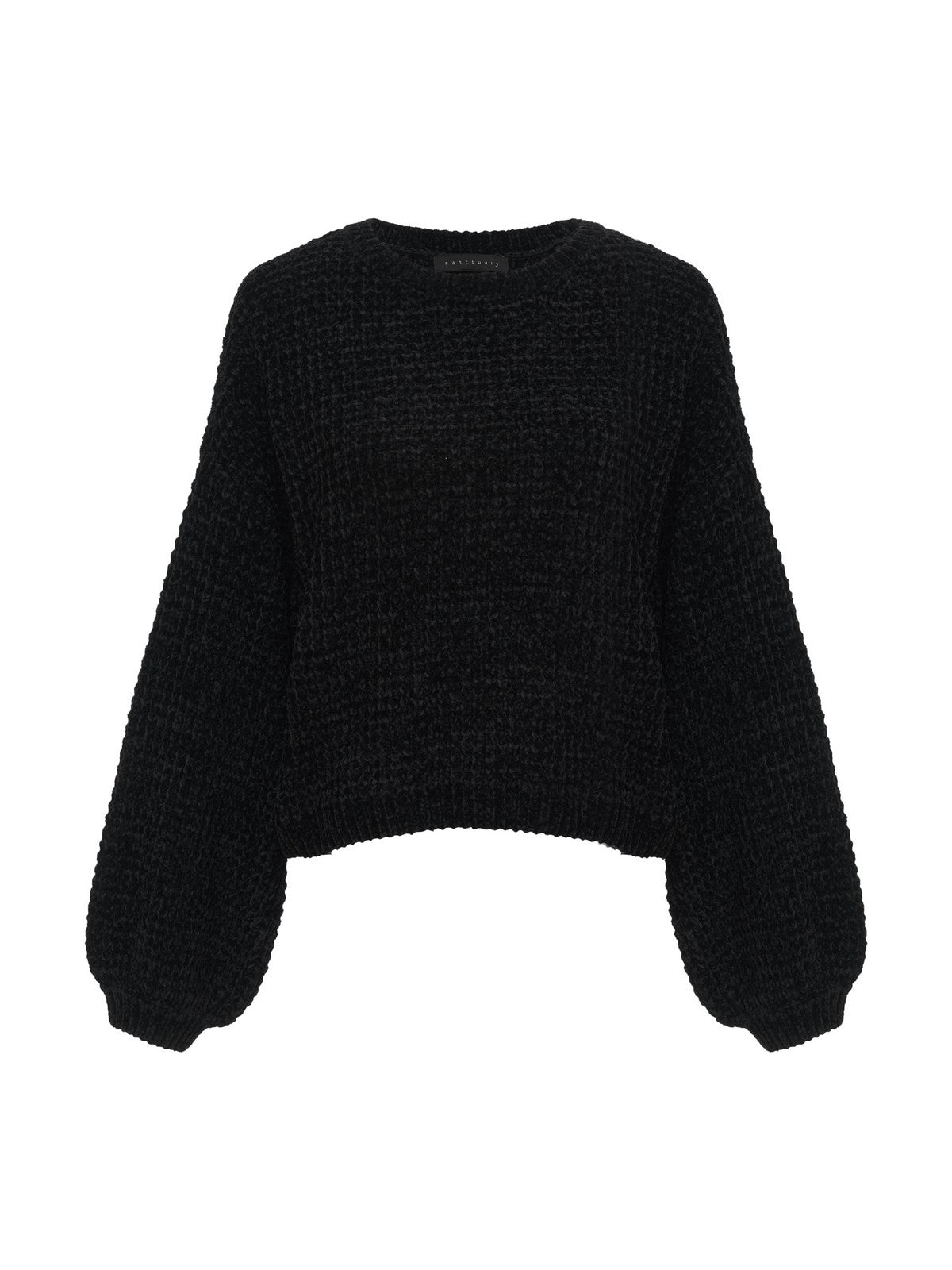 Under The Stars Chenille Sweater Black