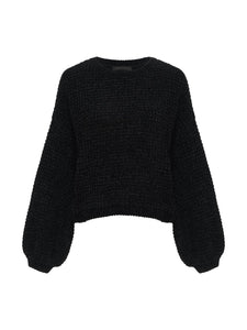 Under The Stars Chenille Sweater Black