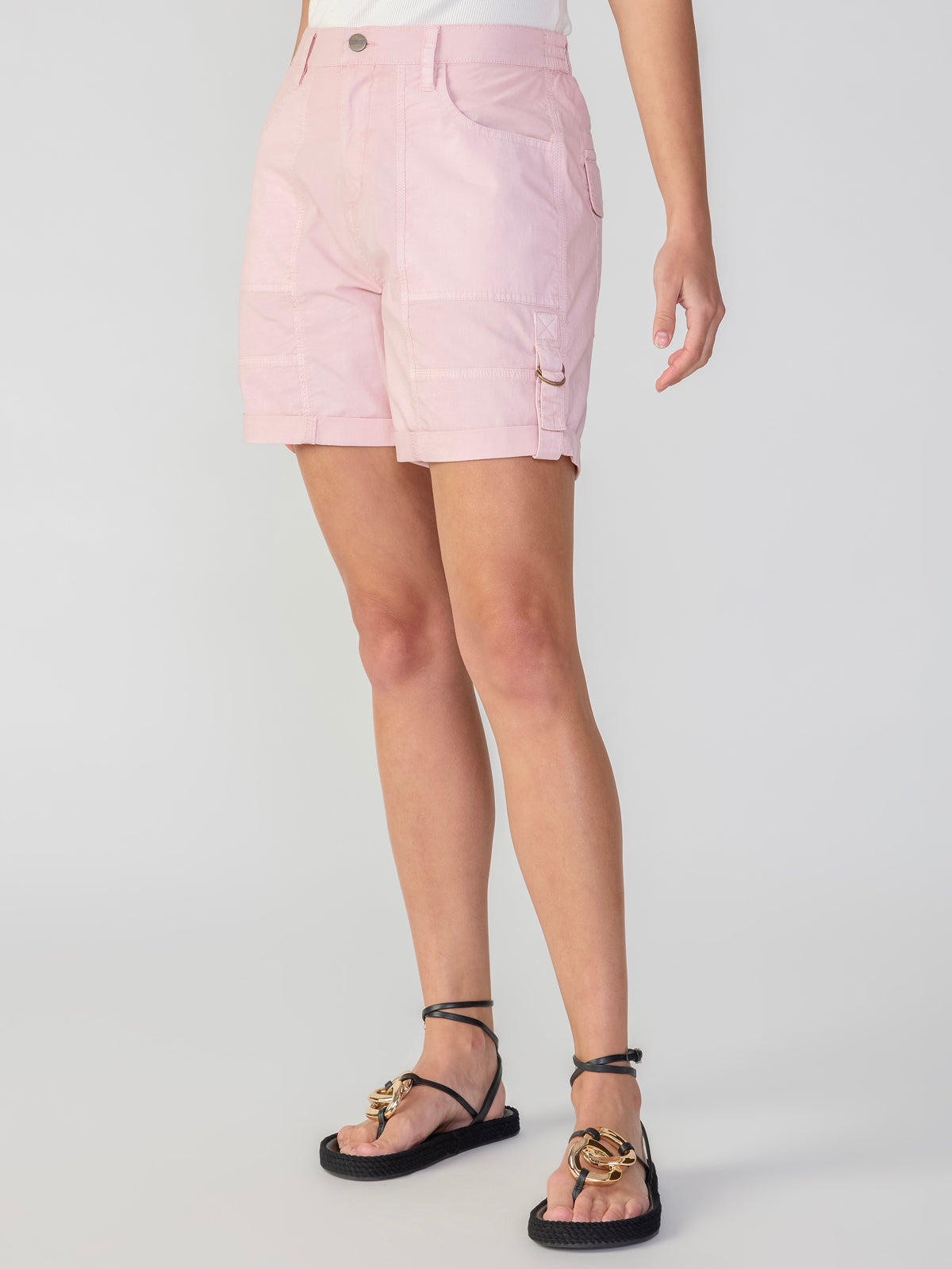Cali Standard Rise Shorts Washed Pink No.3