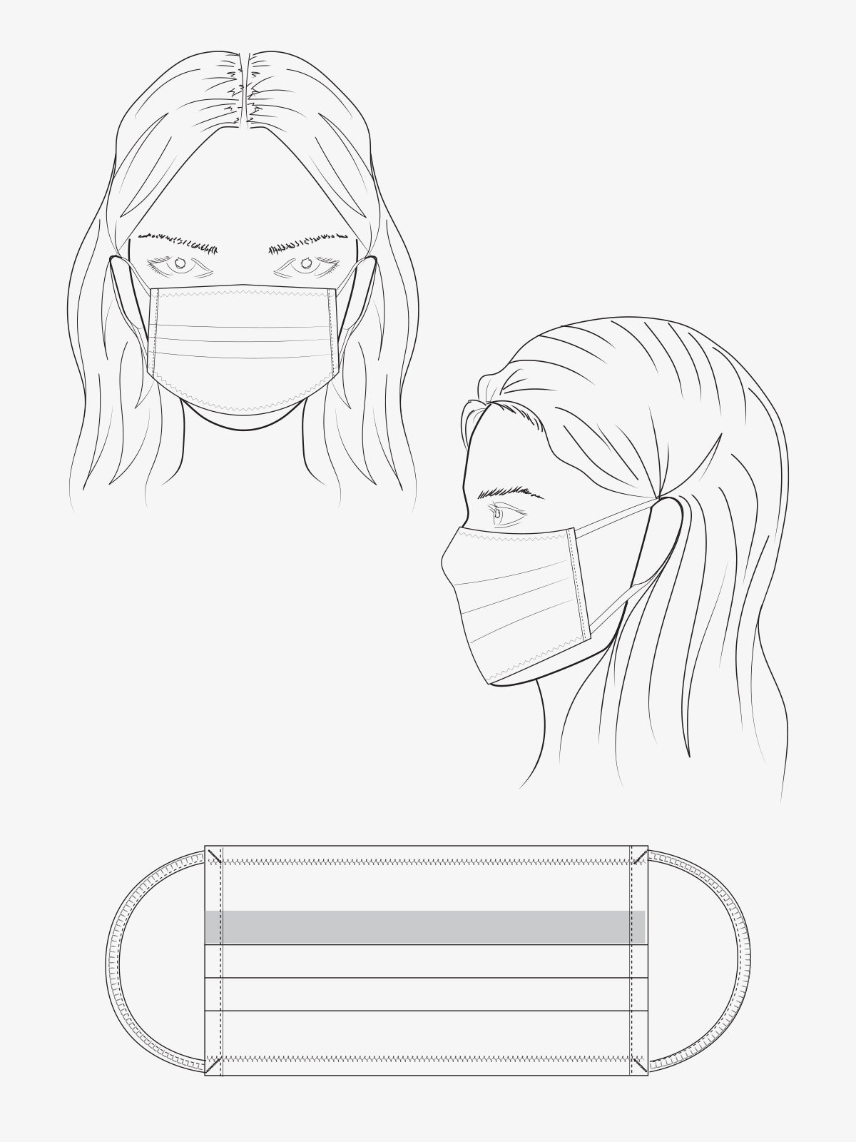 5 Pack Fashion PPE Masks - Assorted 5 Pack / O/S - Mask