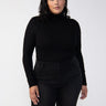 Essential Turtleneck Top Black Extended Sizing - Sanctuary Clothing